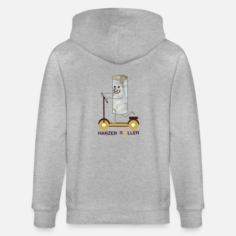 Harzer Roller (b) - Stanley/Stella Unisex Bio-Kapuzenjacke CULTIVATOR  - Grau meliert