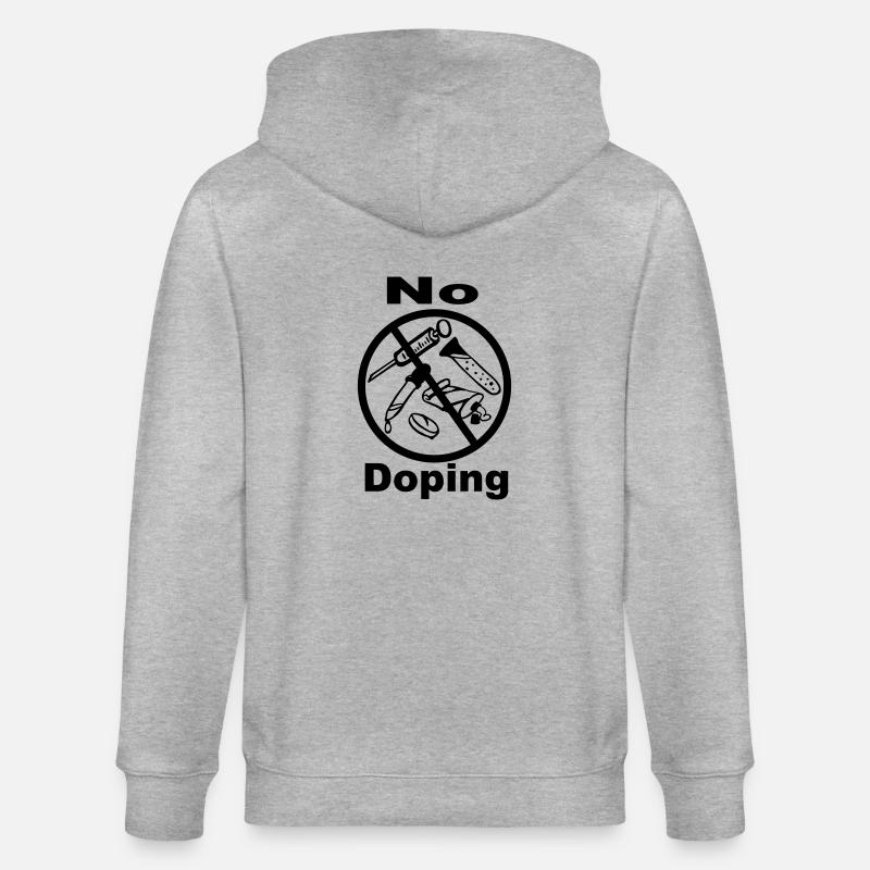 Pas de dopage - 1farb - Veste à capuche bio CULTIVATOR Stanley/Stella Unisexe - gris chiné