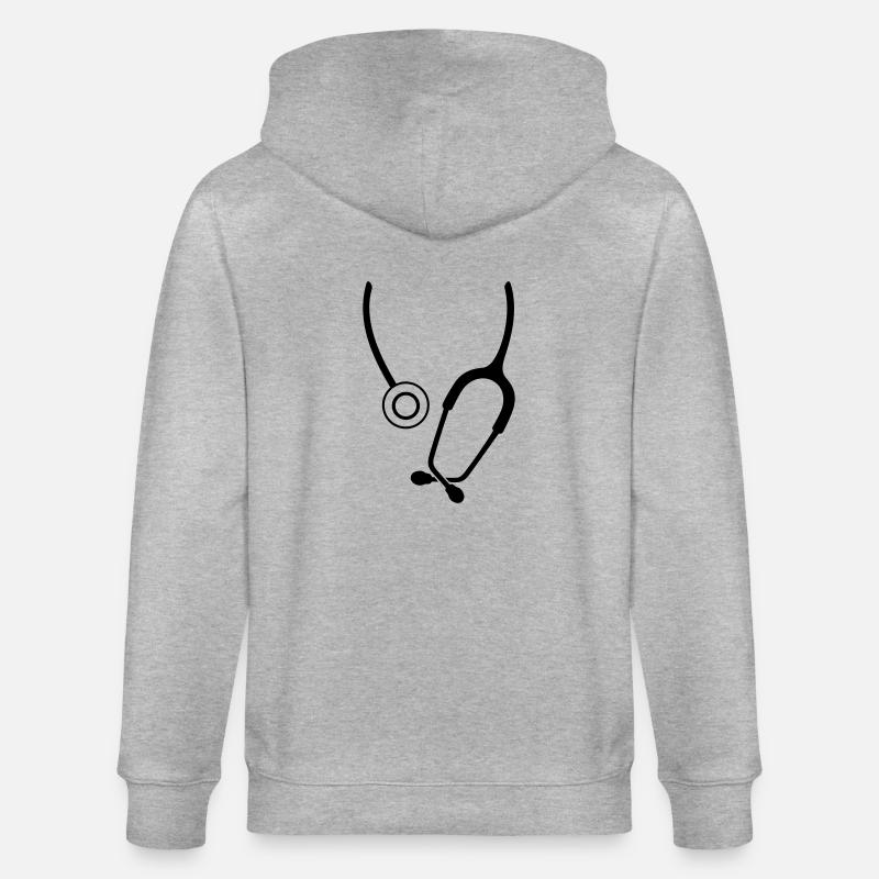 stéthoscopes - Veste à capuche bio CULTIVATOR Stanley/Stella Unisexe - gris chiné