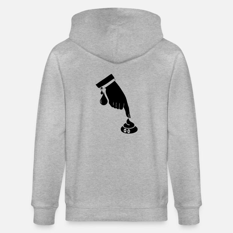 boss blak - Veste à capuche bio CULTIVATOR Stanley/Stella Unisexe - gris chiné