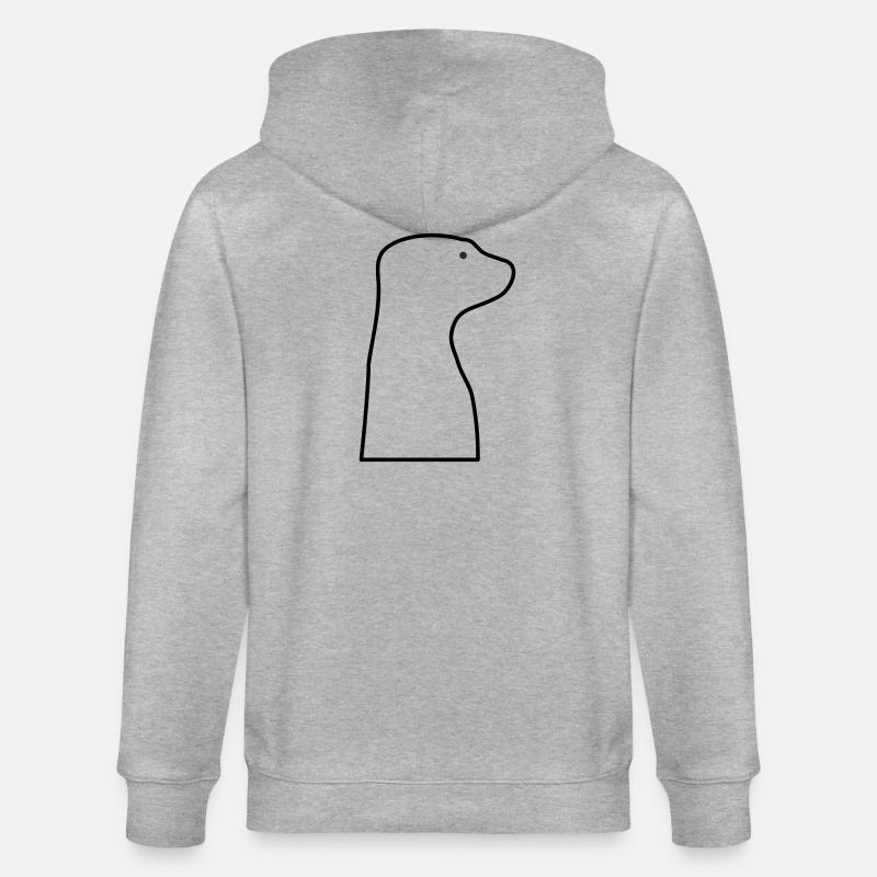 Suricate - Veste à capuche bio CULTIVATOR Stanley/Stella Unisexe - gris chiné