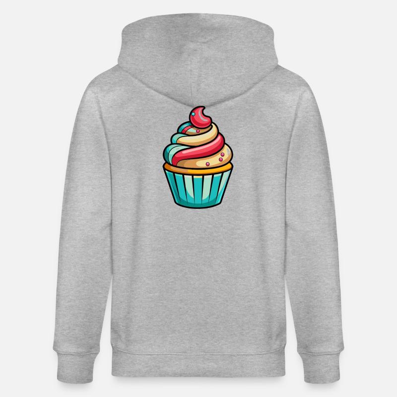Cupcakes - Veste à capuche bio CULTIVATOR Stanley/Stella Unisexe - gris chiné