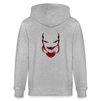 Alien - Stanley/Stella CULTIVATOR  Unisex Organic Hooded Jacket - heather grey - Back - Luana (180cm)