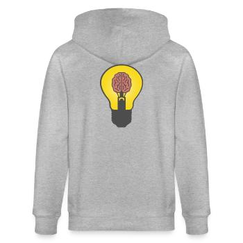 genius - Stanley/Stella CULTIVATOR  Unisex Organic Hooded Jacket - heather grey - Back - Luana (180cm)
