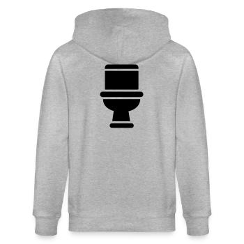toilette - Veste à capuche bio CULTIVATOR Stanley/Stella Unisexe - gris chiné - Dos - Luana (180cm)