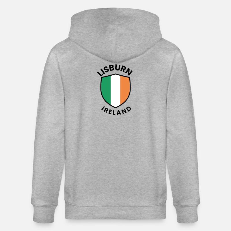 Drapeau d’Irlande de Lisburn - Veste à capuche bio CULTIVATOR Stanley/Stella Unisexe - gris chiné