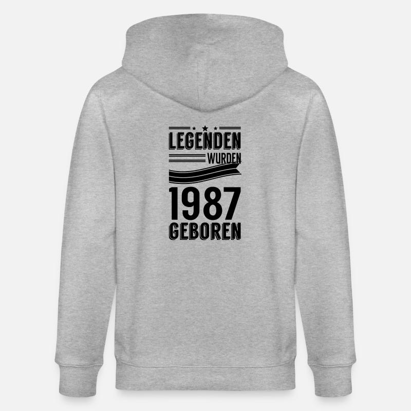 1987 - Stanley/Stella Unisex Bio-Kapuzenjacke CULTIVATOR  - Grau meliert