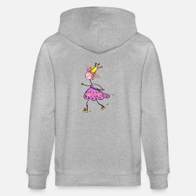 Exécution de la Princesse - Veste à capuche bio CULTIVATOR Stanley/Stella Unisexe - gris chiné