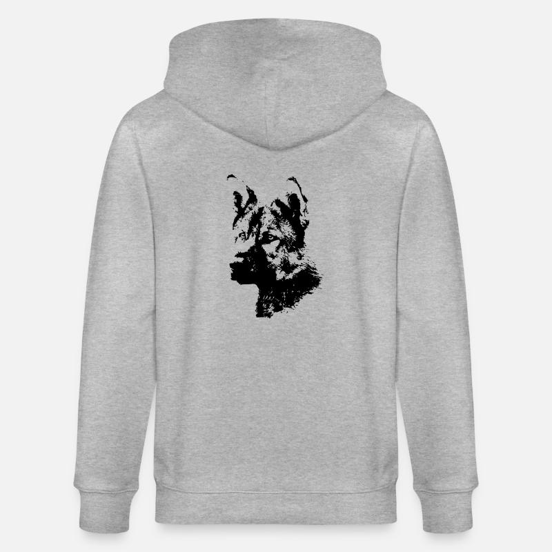 Schaefer chien - Veste à capuche bio CULTIVATOR Stanley/Stella Unisexe - gris chiné