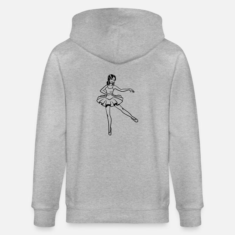 ballerine de danse - Veste à capuche bio CULTIVATOR Stanley/Stella Unisexe - gris chiné