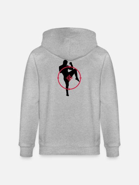 Kickboxing / Kick-Boxeur / Kick Boxing / - Veste à capuche bio CULTIVATOR Stanley/Stella Unisexe - gris chiné