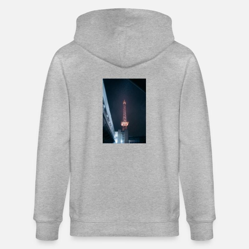 Funkturm - Stanley/Stella Unisex Bio-Kapuzenjacke CULTIVATOR  - Grau meliert