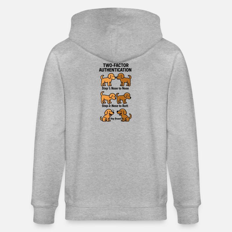 Chiens d’authentification à deux facteurs - Veste à capuche bio CULTIVATOR Stanley/Stella Unisexe - gris chiné