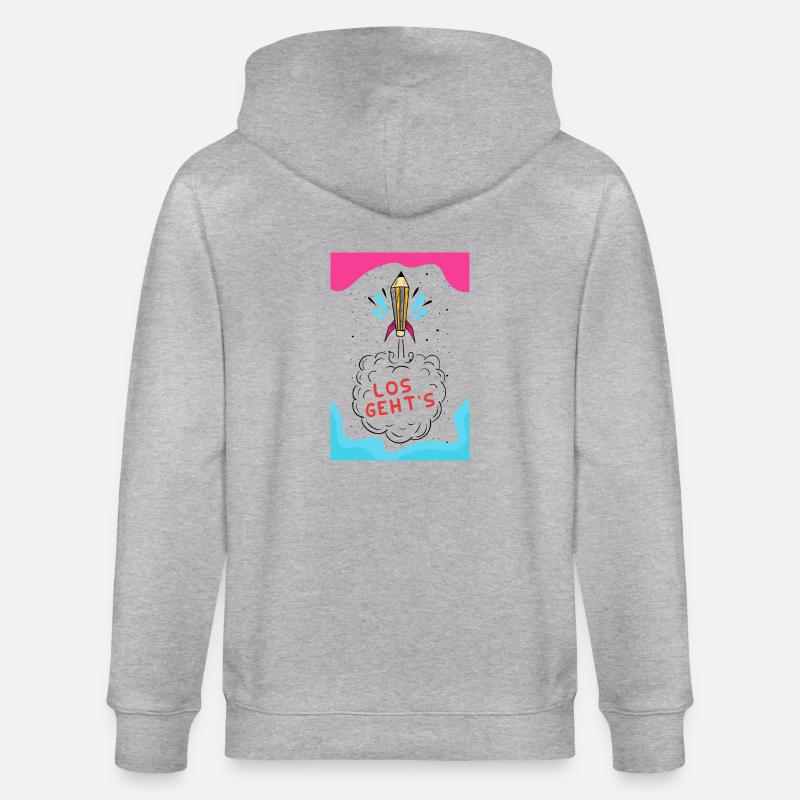 L'école peut venir - Veste à capuche bio CULTIVATOR Stanley/Stella Unisexe - gris chiné