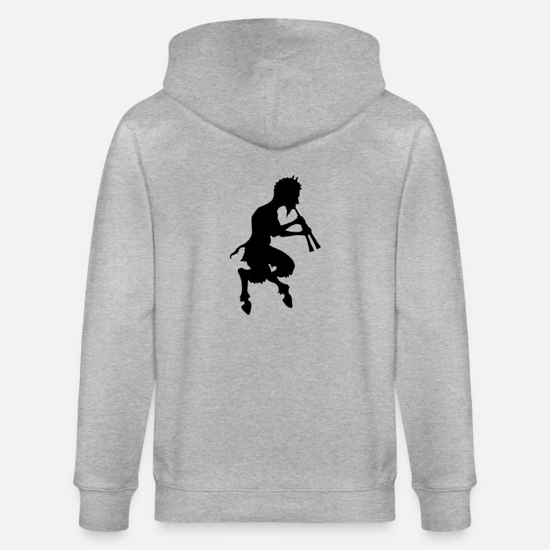 pan faune devil devil - Veste à capuche bio CULTIVATOR Stanley/Stella Unisexe - gris chiné