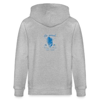 Fechten - Stanley/Stella Unisex Bio-Kapuzenjacke CULTIVATOR  - Grau meliert - Hinten - Luana (180cm)
