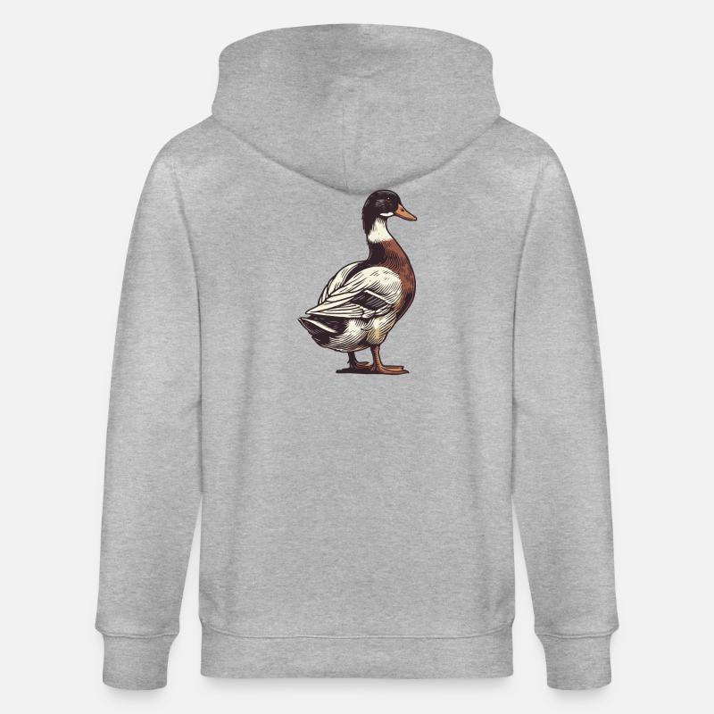 Canard - Veste à capuche bio CULTIVATOR Stanley/Stella Unisexe - gris chiné