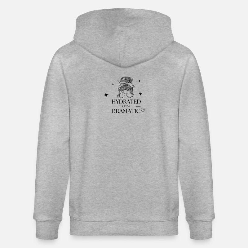 Hydrated but still dramatic - Stanley/Stella Unisex Bio-Kapuzenjacke CULTIVATOR - Grau meliert