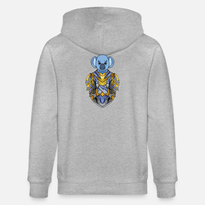 Chevalier Koala Croisé - Veste à capuche bio CULTIVATOR Stanley/Stella Unisexe - gris chiné