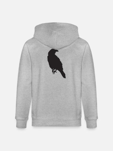 Crow III - Stanley/Stella CULTIVATOR Unisex Organic Hooded Jacket - heather grey