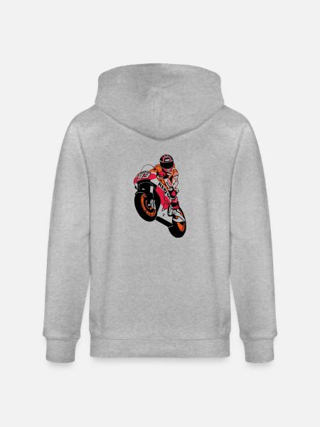 MotoGP - motorrad - Stanley/Stella CULTIVATOR  Unisex Organic Hooded Jacket - heather grey