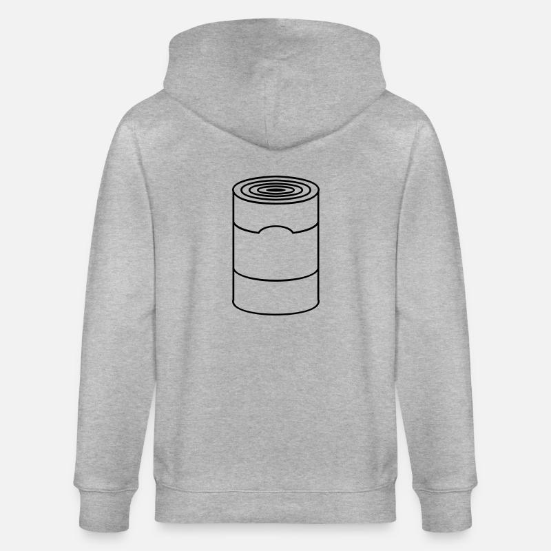 Dose / can (1c) - Stanley/Stella Unisex Bio-Kapuzenjacke CULTIVATOR  - Grau meliert
