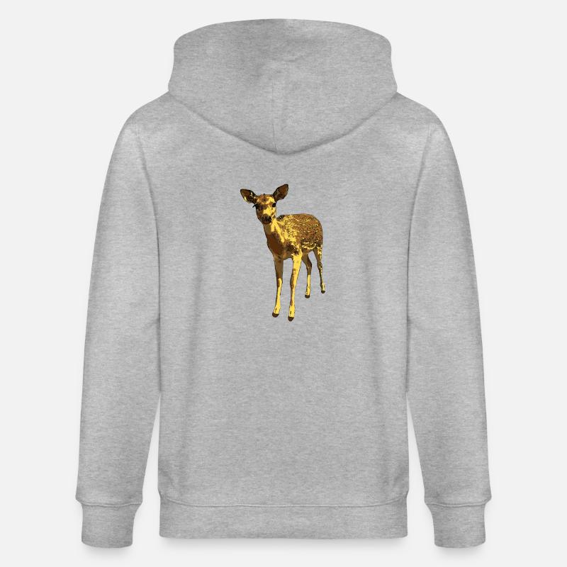 Bambi - Stanley/Stella Unisex Bio-Kapuzenjacke CULTIVATOR - Grau meliert