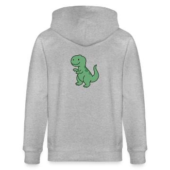 small REX - Stanley/Stella CULTIVATOR  Unisex Organic Hooded Jacket - heather grey - Back - Luana (180cm)