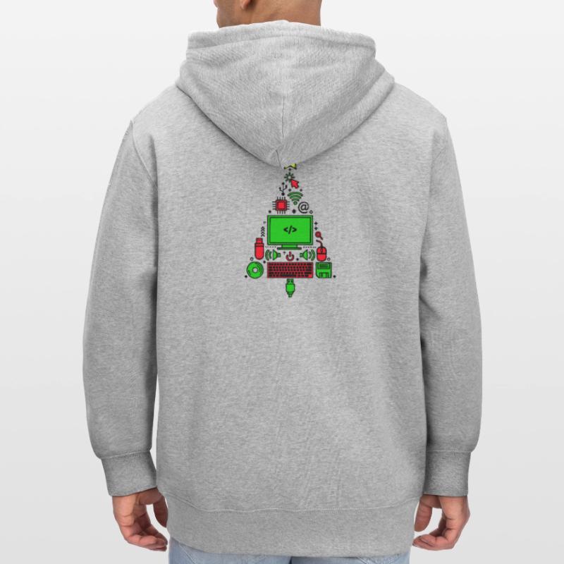 Code Code Débogage Programmeur de script Veste à capuche bio CULTIVATOR Stanley/Stella Unisexe