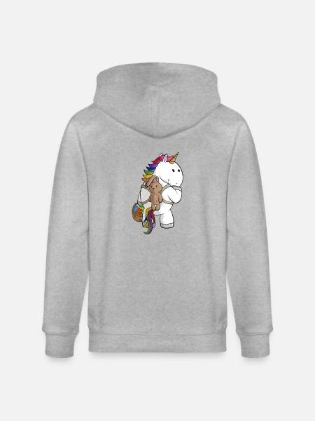 Oster Comic Einhorn - Stanley/Stella Unisex Bio-Kapuzenjacke CULTIVATOR  - Grau meliert