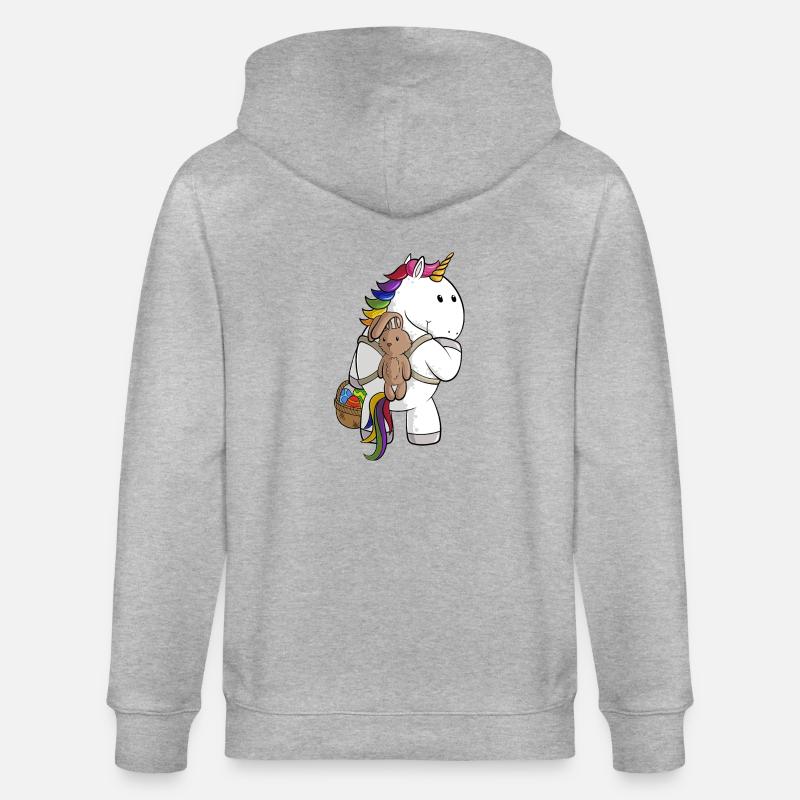 Oster Comic Einhorn - Stanley/Stella Unisex Bio-Kapuzenjacke CULTIVATOR  - Grau meliert