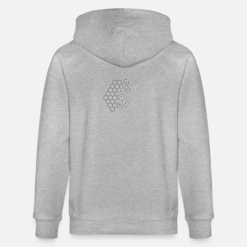 Entropy Drift – Physik Design - Stanley/Stella Unisex Bio-Kapuzenjacke CULTIVATOR  - Grau meliert