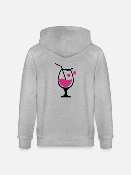 Cocktail 01 - Stanley/Stella CULTIVATOR  Unisex Organic Hooded Jacket - heather grey