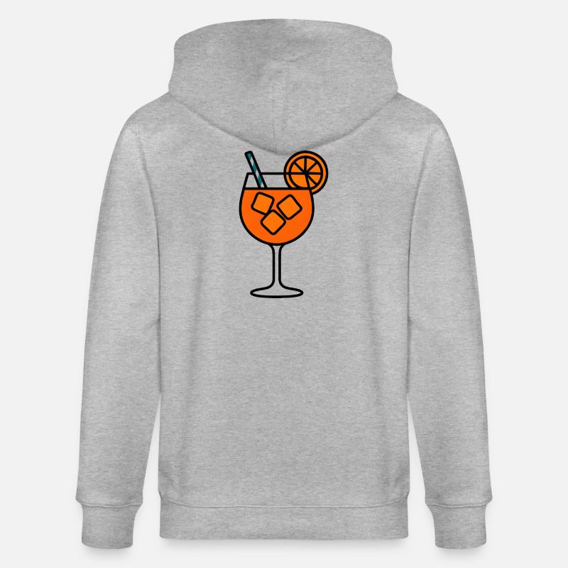 Party Spritz Glas Geschenkidee - Stanley/Stella Unisex Bio-Kapuzenjacke CULTIVATOR  - Grau meliert