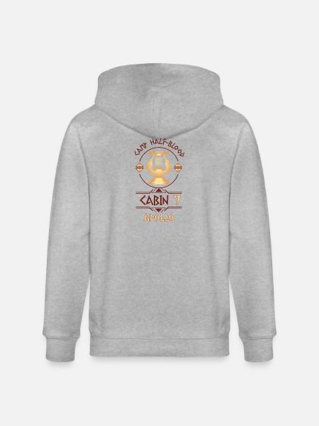 Cabin #7 in Camp Half Blood, Child of Apollo - Stanley/Stella CULTIVATOR  Unisex Organic Hooded Jacket - heather grey