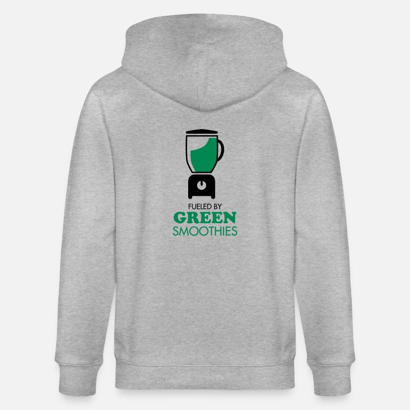 Fueled By Green Smoothies - Veste à capuche bio CULTIVATOR Stanley/Stella Unisexe - gris chiné