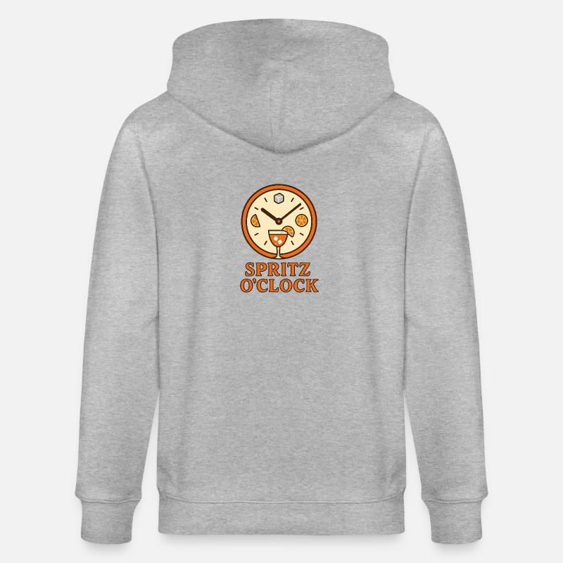 Spritz O’Clock - Stanley/Stella Unisex Bio-Kapuzenjacke CULTIVATOR  - Grau meliert