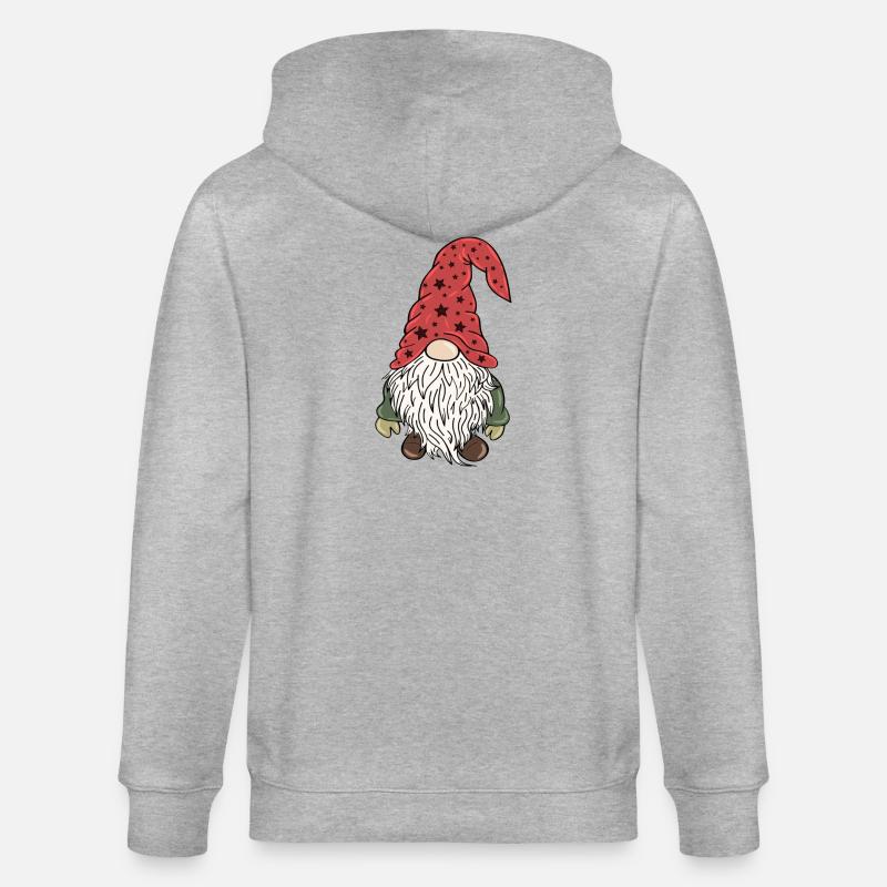 Elfes de Noël Gnom - Veste à capuche bio CULTIVATOR Stanley/Stella Unisexe - gris chiné