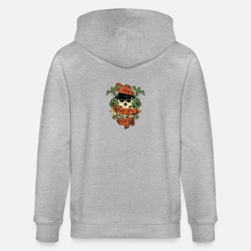 écouter les oiseaux de chanson - Veste à capuche bio CULTIVATOR Stanley/Stella Unisexe - gris chiné