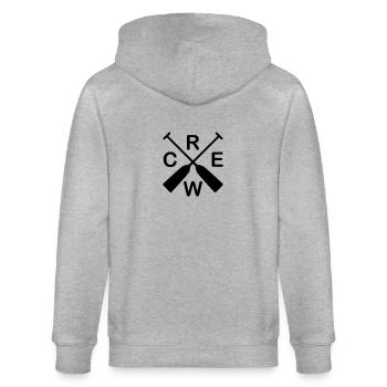 Drachenboot Crew - Stanley/Stella Unisex Bio-Kapuzenjacke CULTIVATOR  - Grau meliert - Hinten - Luana (180cm)
