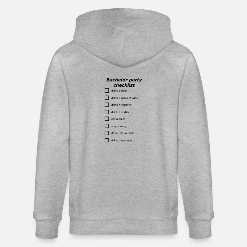 Junggesellenabschied Challenge - Stanley/Stella Unisex Bio-Kapuzenjacke CULTIVATOR  - Grau meliert