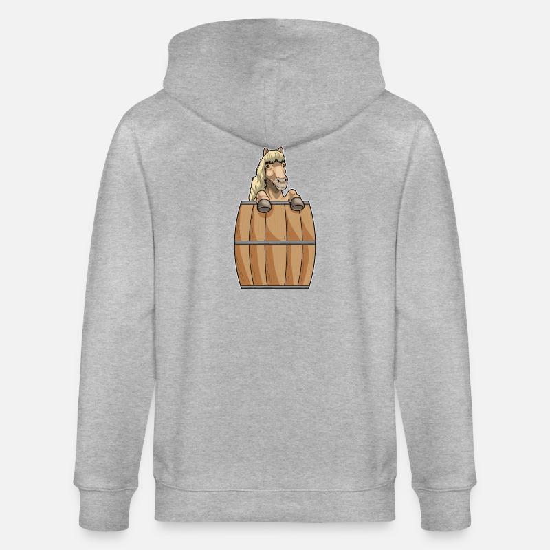 Baril de cheval - Veste à capuche bio CULTIVATOR Stanley/Stella Unisexe - gris chiné