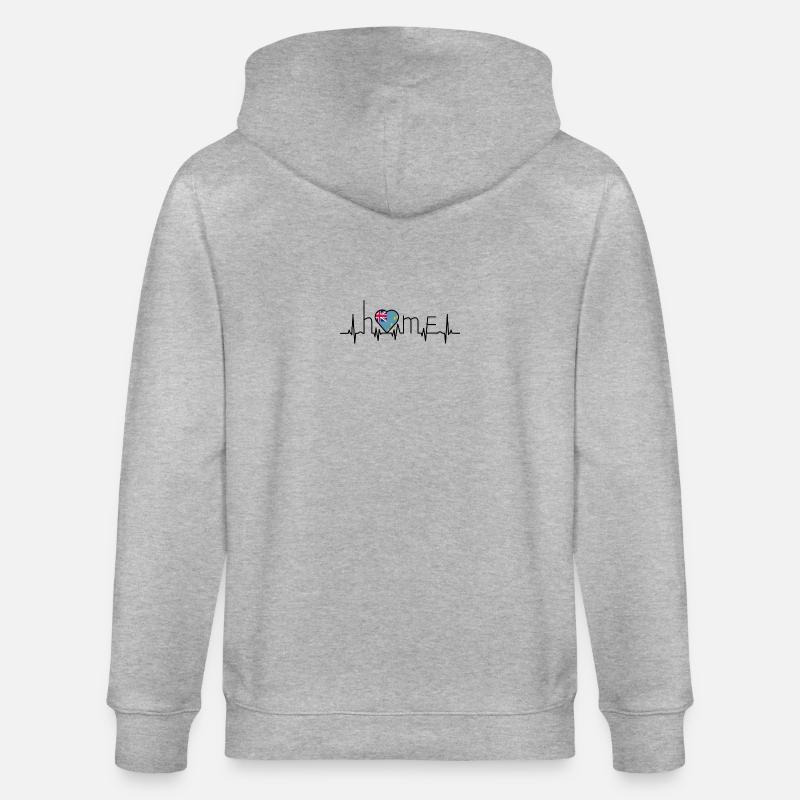 i love home Tuvalu - Stanley/Stella Unisex Bio-Kapuzenjacke CULTIVATOR  - Grau meliert