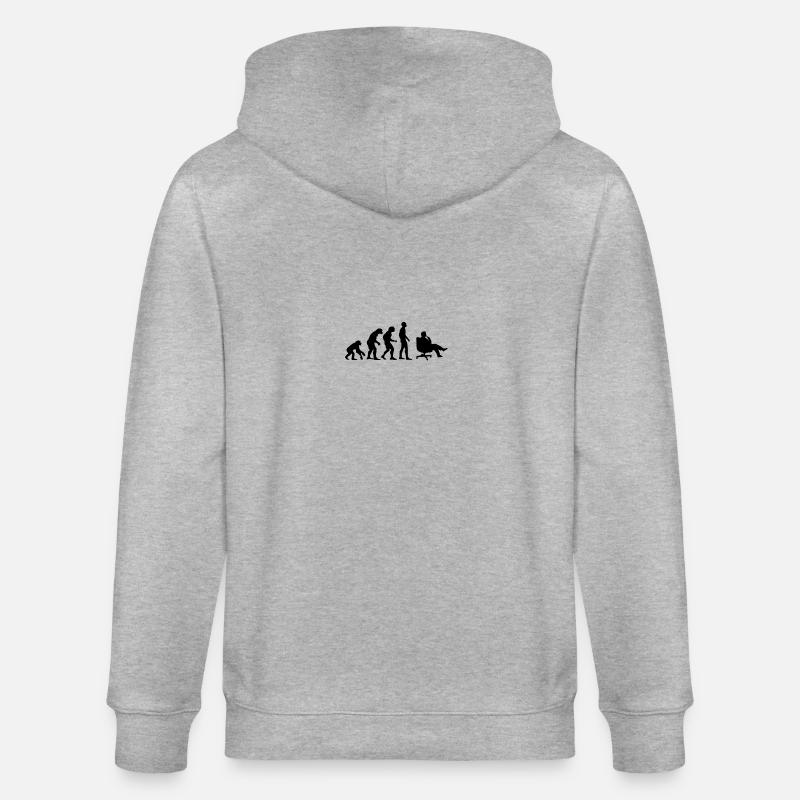 Evolution bureau exécutif - Veste à capuche bio CULTIVATOR Stanley/Stella Unisexe - gris chiné