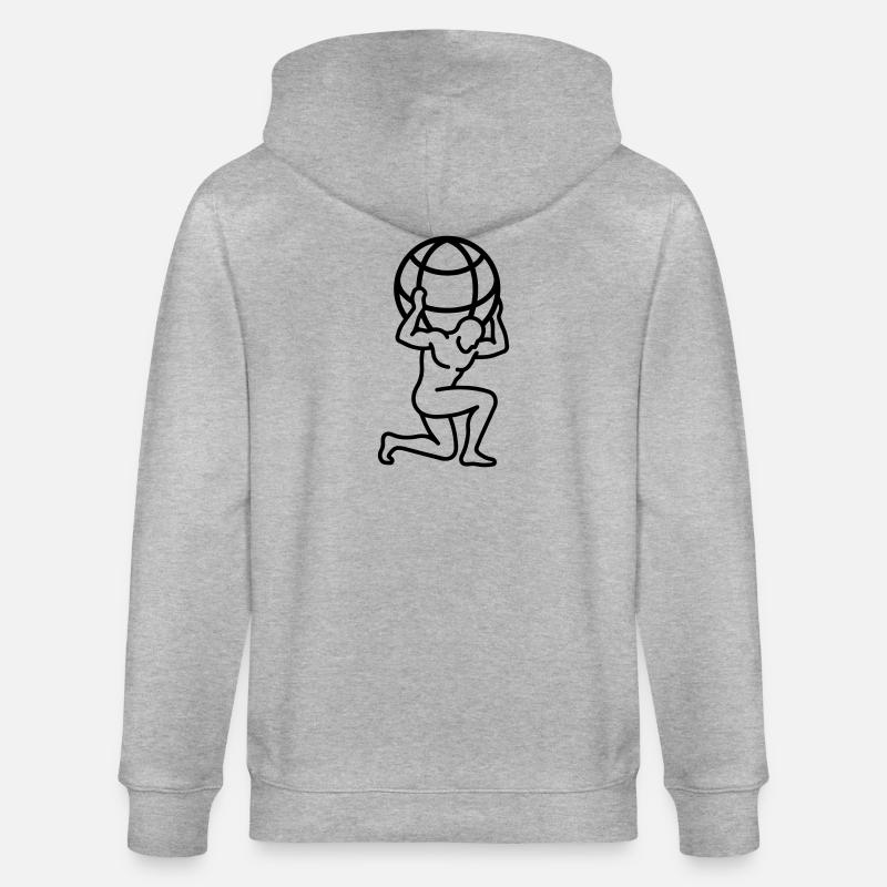 globe - Veste à capuche bio CULTIVATOR Stanley/Stella Unisexe - gris chiné