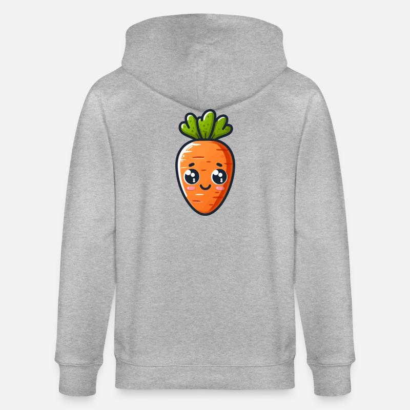 Carotte Mignon - Veste à capuche bio CULTIVATOR Stanley/Stella Unisexe - gris chiné