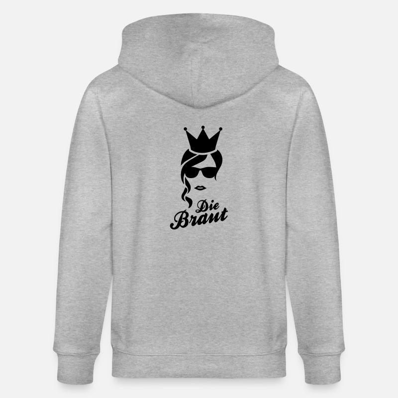 Die Braut - Junggesellinnenabschied - Stanley/Stella Unisex Bio-Kapuzenjacke CULTIVATOR  - Grau meliert