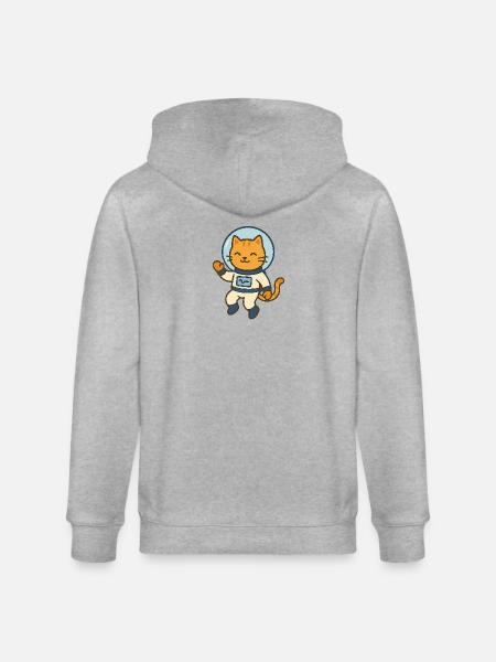 Astrocat - Stanley/Stella CULTIVATOR  Unisex Organic Hooded Jacket - heather grey