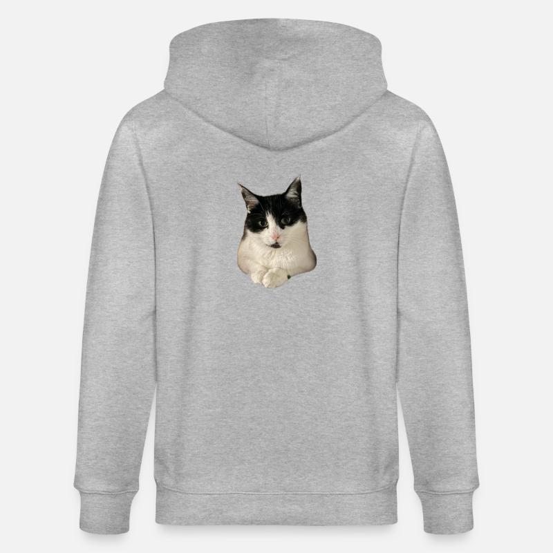 super cute Kitty Cat - Stanley/Stella Unisex Bio-Kapuzenjacke CULTIVATOR  - Grau meliert