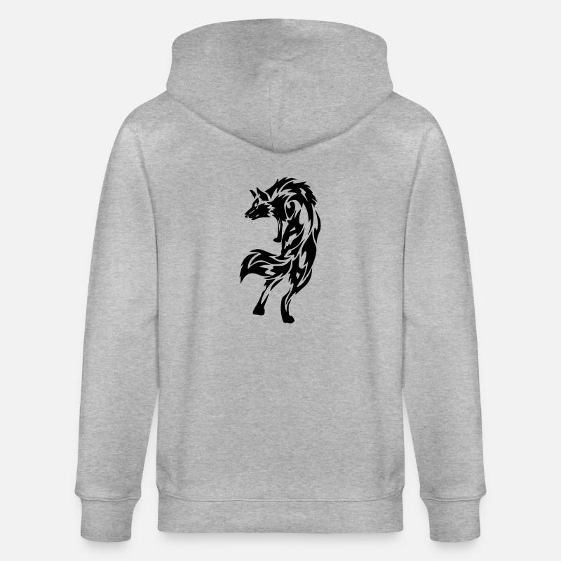 Wolf - Stanley/Stella Unisex Bio-Kapuzenjacke CULTIVATOR - Grau meliert
